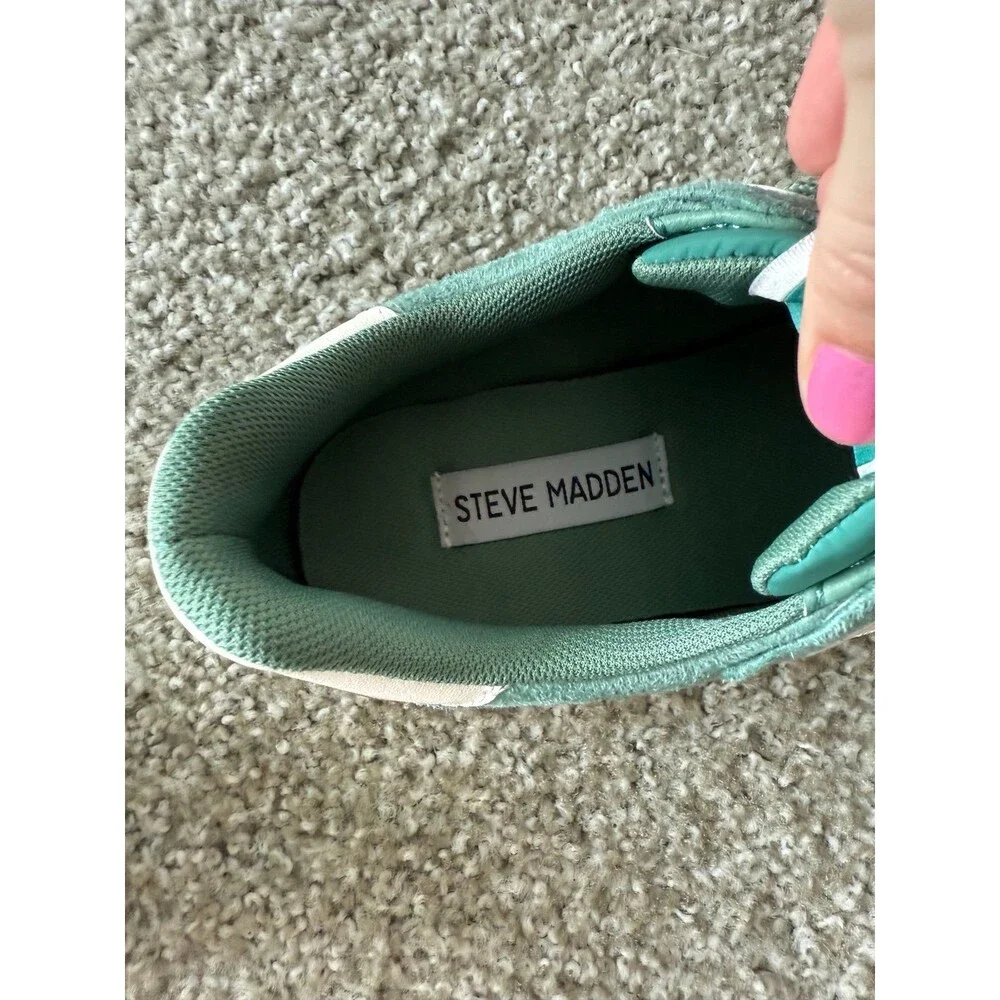 green steve madden sneakers